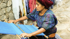 Handicrafts-Textiles-Making-a-huipil